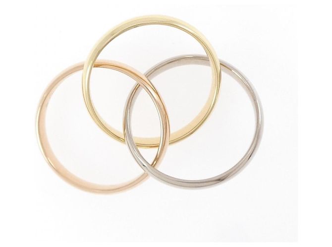 Cartier Trinity Ring aus Rosé Weiß und Gelbgold Golden - Ansicht 3
