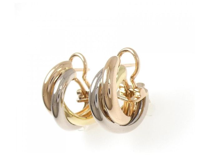 Pendientes Cartier Trinity medio aro Dorado - vista 2