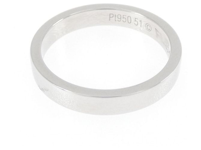 Cartier Gravierter Platin-Ring - Ansicht 3