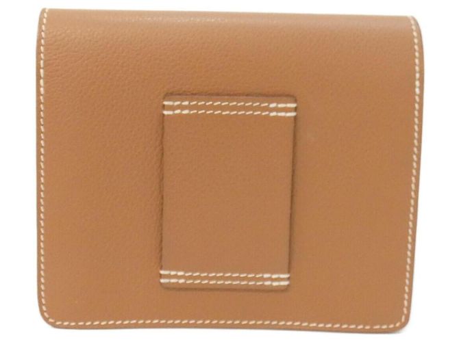 Hermès Hermes Luli Slim Bi-fold Wallet Brown - view 2