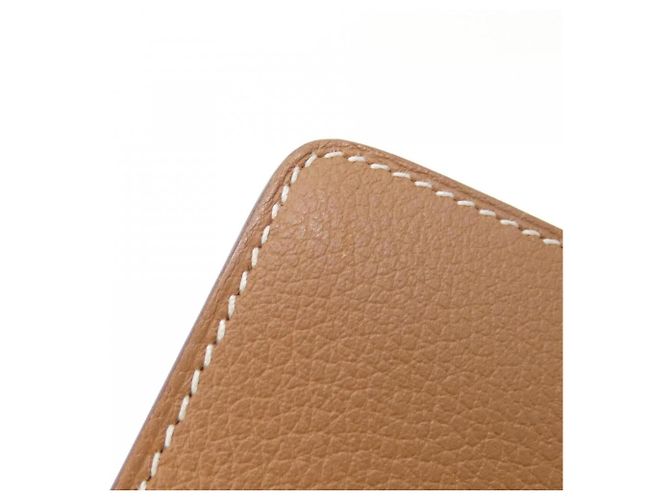 Hermès Hermes Luli Slim Bi-fold Wallet Brown - view 4