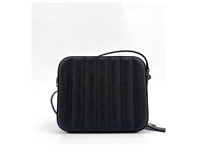 Autre Marque Saint Laurent Vicky Camera Vertical Quilted Leather Medium Schwarz - Ansicht 2