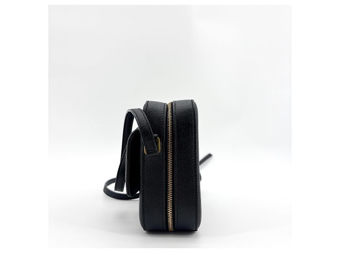 Autre Marque Saint Laurent Vicky Camera Vertical Quilted Leather Medium Schwarz - Ansicht 3