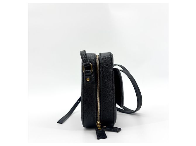Autre Marque Saint Laurent Vicky Camera Vertical Quilted Leather Medium Schwarz - Ansicht 4