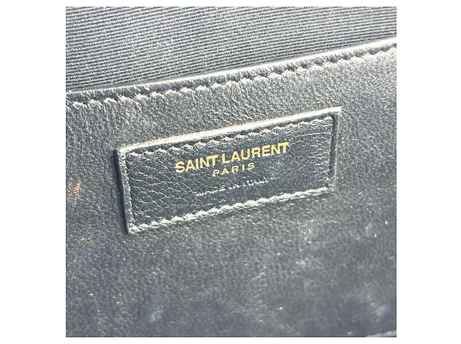 Autre Marque Saint Laurent Vicky Camera Vertical Quilted Leather Medium Schwarz - Ansicht 6