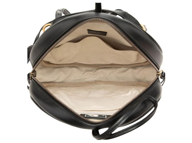 Zaino Rotondo Gucci 543324 Nero Giallo - vista 4