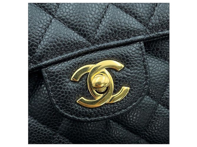 Borsa a spalla Chanel Black Matelassé Nero - vista 11