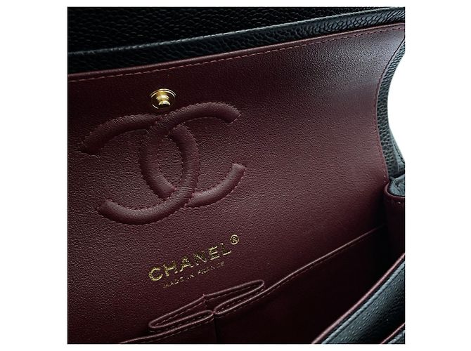 Borsa a spalla Chanel Black Matelassé Nero - vista 13