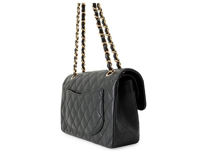 Borsa a spalla Chanel Black Matelassé Nero - vista 2
