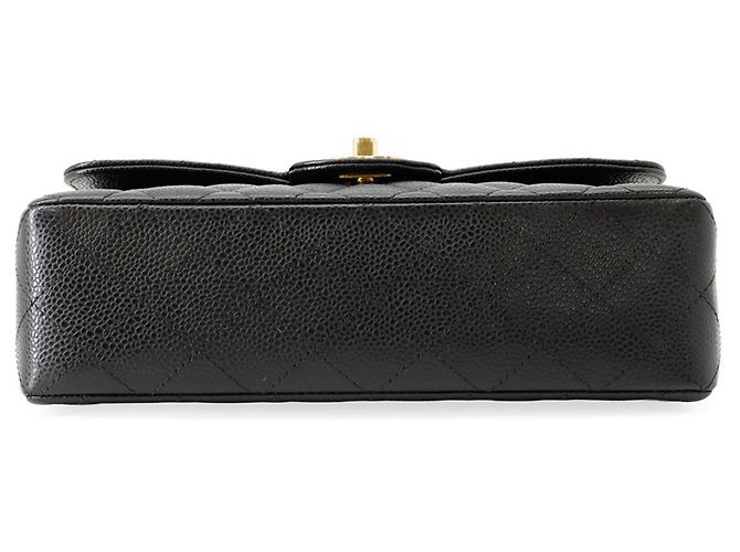 Borsa a spalla Chanel Black Matelassé Nero - vista 3