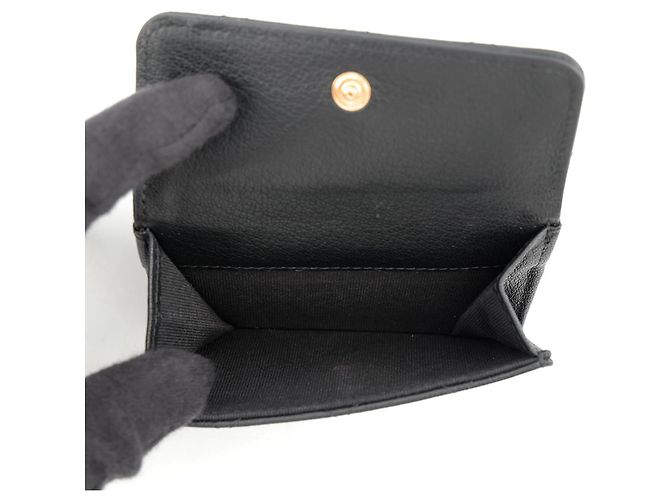 Chanel Matelasse Tri-fold Wallet Black - view 6