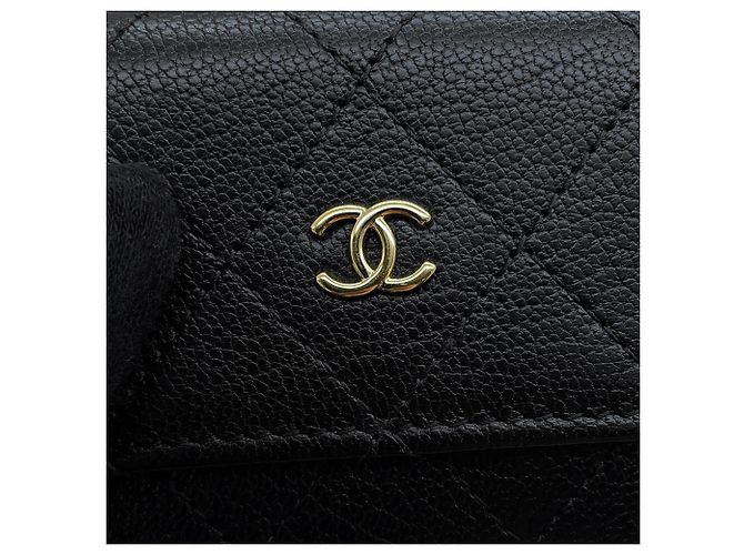 Chanel Matelasse Tri-fold Wallet Black - view 9