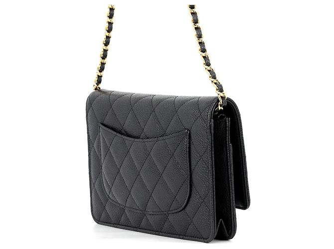 Portafoglio a catena Chanel Classic Matelassé Nero - vista 2