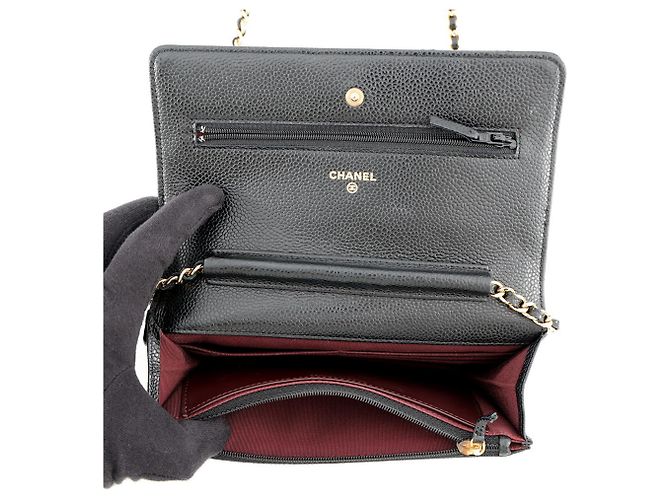 Portafoglio a catena Chanel Classic Matelassé Nero - vista 6