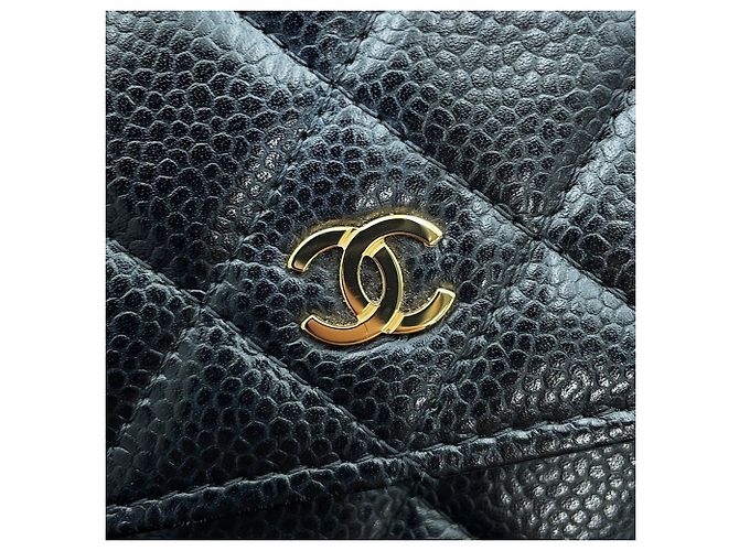 Chanel Classic Matelassé Chain Wallet Schwarz - Ansicht 10