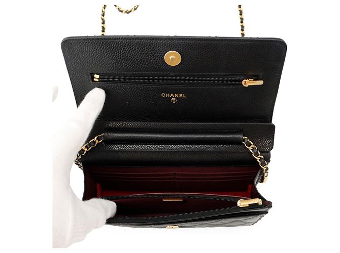Chanel Classic Matelassé Chain Wallet Schwarz - Ansicht 6