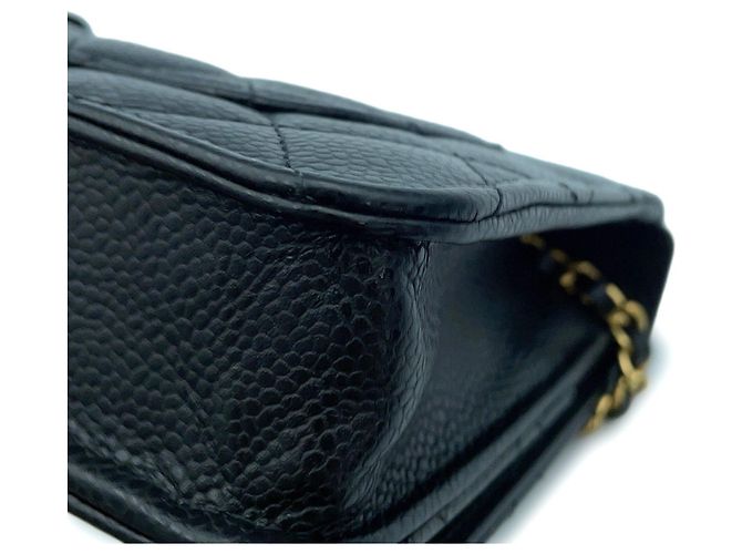 Chanel Classic Matelassé Chain Wallet Schwarz - Ansicht 9