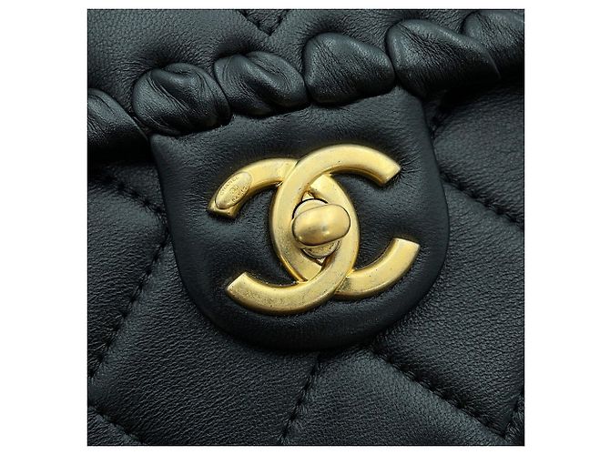 Borsa a mano Chanel Matelassé Nera Nero - vista 12