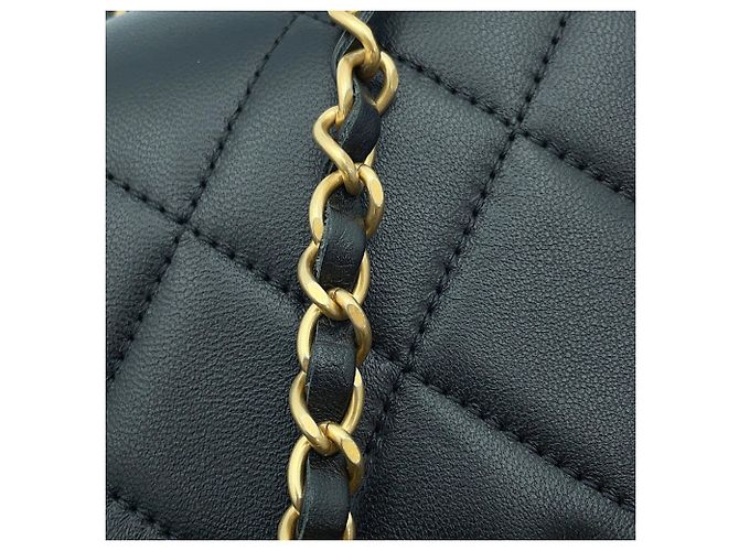 Borsa a mano Chanel Matelassé Nera Nero - vista 16