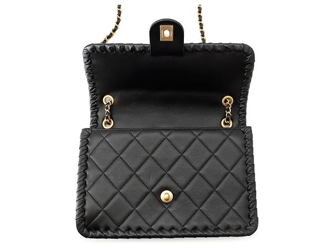 Borsa a mano Chanel Matelassé Nera Nero - vista 6