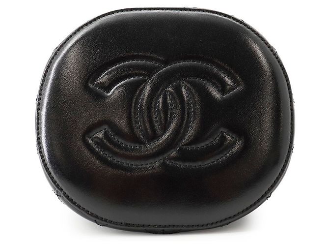 Borsa a tracolla Chanel Matelassé in pelle d'agnello nera Nero - vista 3
