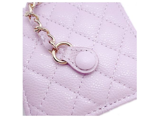 Borsa Vanity Chanel Matelassé Porpora - vista 13