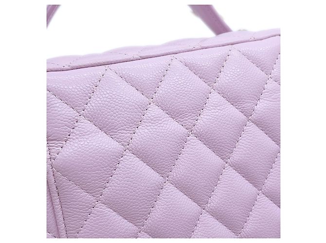 Borsa Vanity Chanel Matelassé Porpora - vista 7