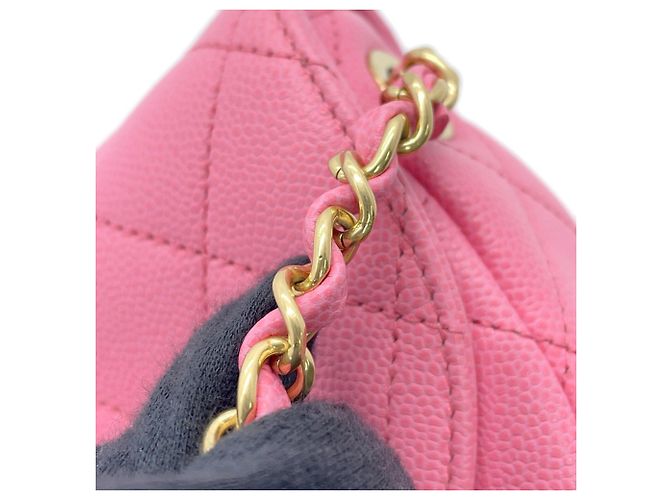 Borsa a tracolla Chanel Mini Matelassé Rosa - vista 15