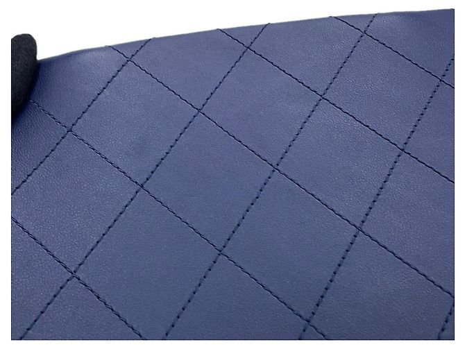 Borsa Chanel Matelassé Navy Blu navy - vista 8