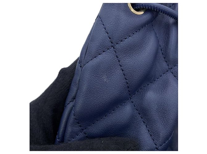 Borsa Chanel Matelassé Navy Blu navy - vista 9