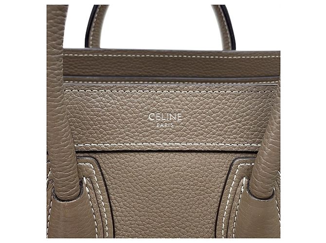 Céline Celine Luggage Nano Shopper Handtasche Grau - Ansicht 15