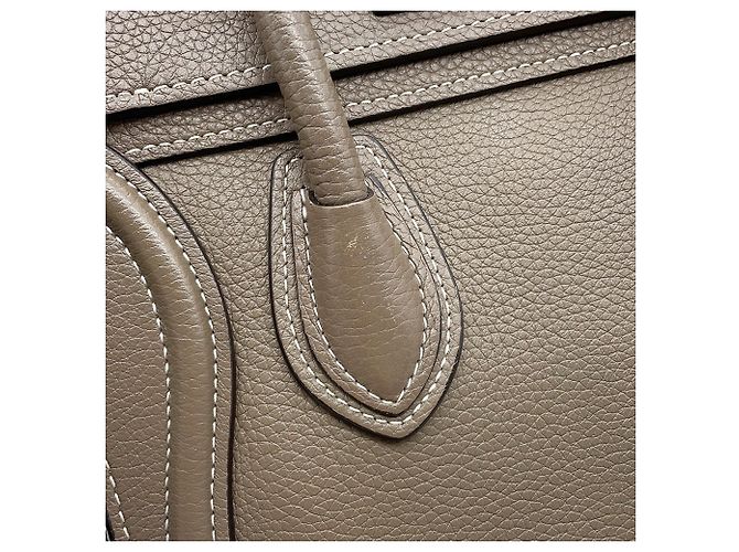 Céline Celine Luggage Nano Shopper Handtasche Grau - Ansicht 8