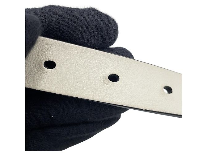 Cinturón reversible Christian Dior Negro Blanco - vista 11