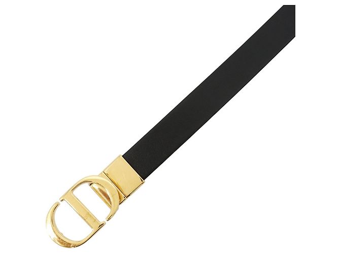 Cinturón reversible Christian Dior Negro Blanco - vista 4