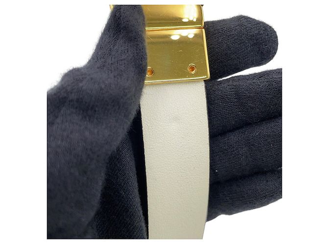 Cinturón reversible Christian Dior Negro Blanco - vista 8