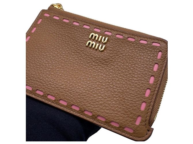 Tarjetero de piel de becerro Miu Miu - vista 5