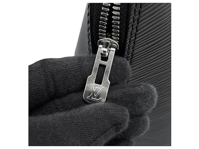 Borsa Louis Vuitton Alma MM Epi Nero - vista 11