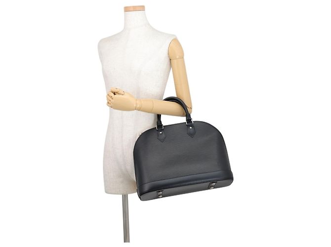 Borsa Louis Vuitton Alma MM Epi Nero - vista 4