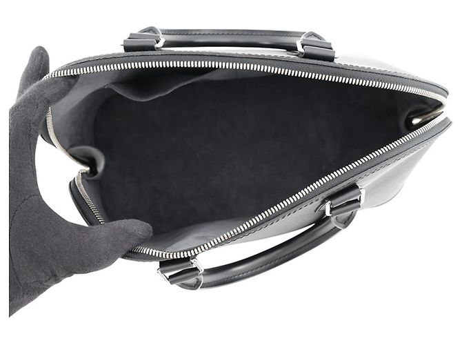 Borsa Louis Vuitton Alma MM Epi Nero - vista 5