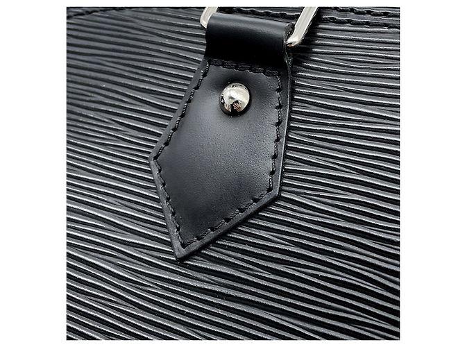 Borsa Louis Vuitton Alma MM Epi Nero - vista 8