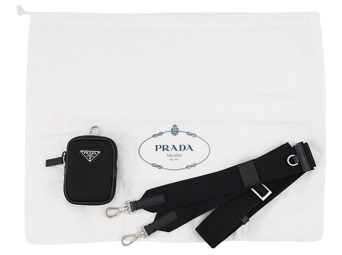 Saffiano Sac à épaule Prada Re-Nylon Noir - vue 15