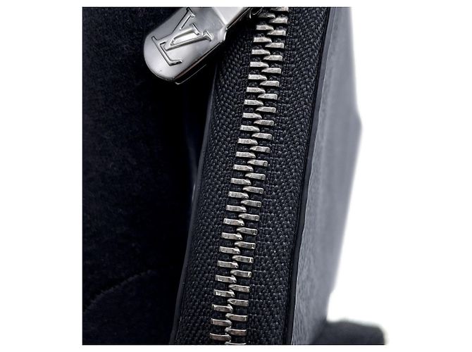 Louis Vuitton Monogram Eclipse Langbrieftasche Schwarz - Ansicht 11