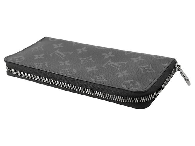 Louis Vuitton Monogram Eclipse Langbrieftasche Schwarz - Ansicht 2