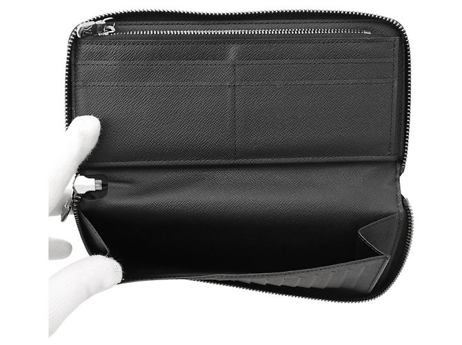 Louis Vuitton Monogram Eclipse Langbrieftasche Schwarz - Ansicht 5