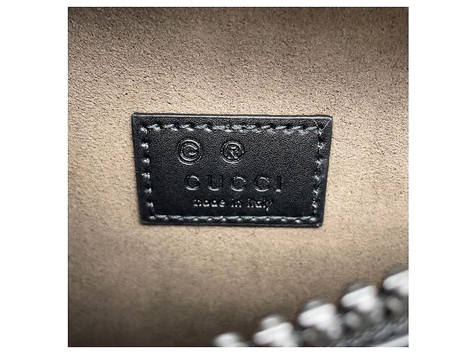 Borsa a tracolla Gucci GG Supreme Nero Beige - vista 14