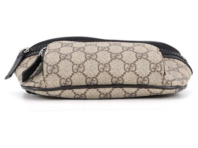 Borsa a tracolla Gucci GG Supreme Nero Beige - vista 4