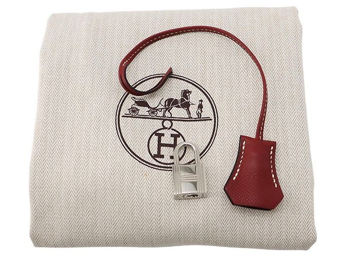 Hermès Borsa a mano Hermes Bolide Relax 35 Rosso - vista 12
