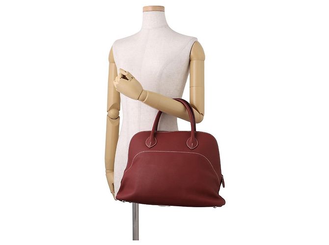 Hermès Borsa a mano Hermes Bolide Relax 35 Rosso - vista 4