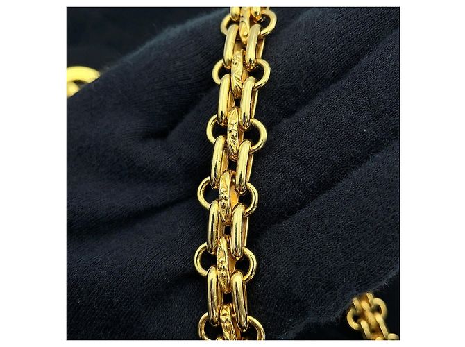 Borsa a tracolla con catena Chanel Matelassé in jersey di cotone nero - vista 16