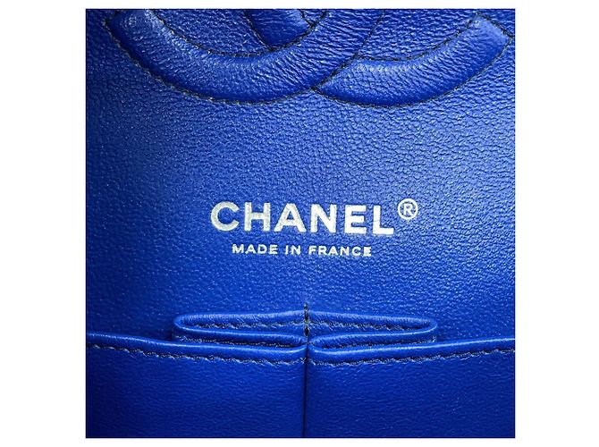 Borsa a tracolla Chanel Matelassé Blue - vista 16